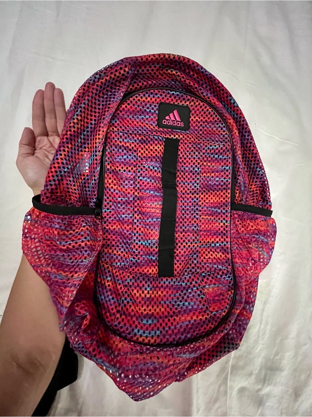 Adidas Pink multi-colored Patterned Backpack - Picture 6 of 6